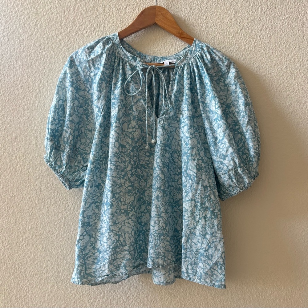 House of Harlow 1960 Martine Seafoam Top Puff Sleeve